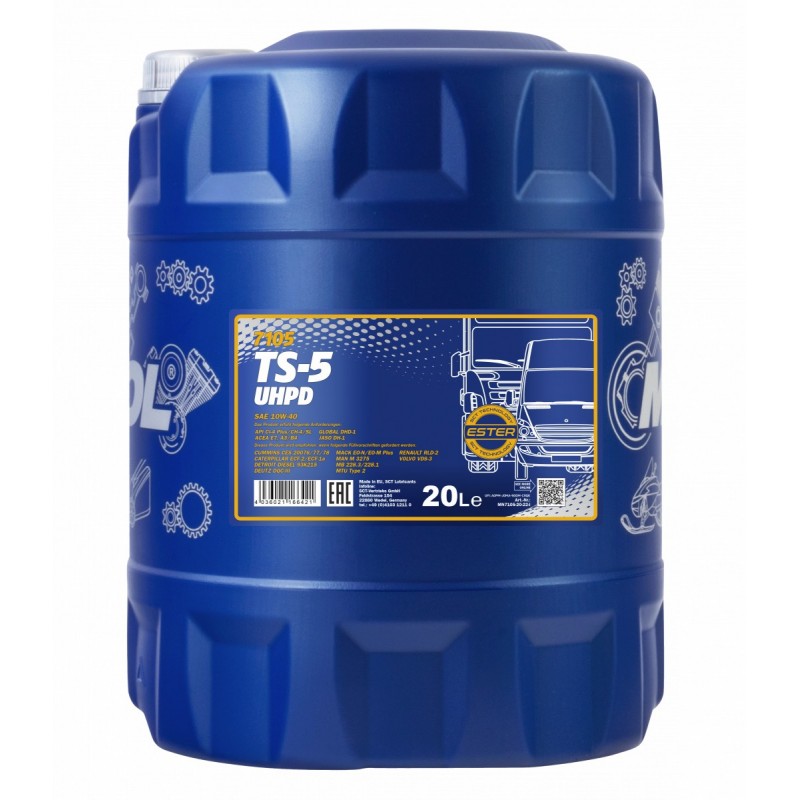 MANNOL TS-5 UHPD 10W-40 7105 olej do ciężarówek 20L