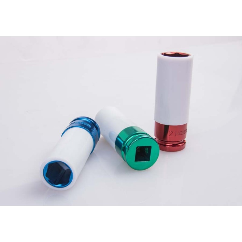 KING TONY zestaw nasadek udarowych do felg aluminiowych 1/2'' 3cz. 6-kąt. 17, 19, 21mm 4405MX