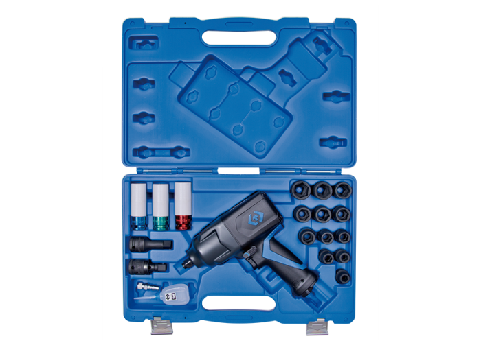 KING TONY udarowy klucz pneumatyczny 1/2" 1288Nm + zestaw narzędzi 20cz. / 44801AMP