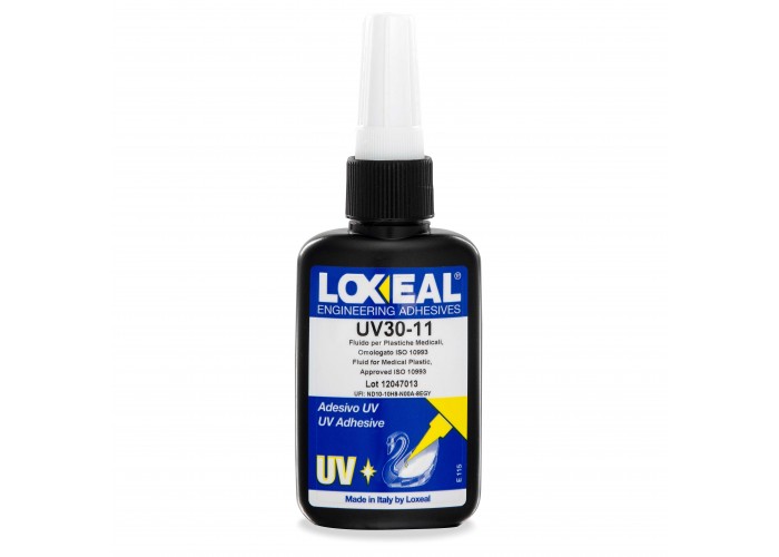 LOXEAL 30-11 Klej UV do PC, ABS i PVC zatwierdzony do użytku medycznego 50ml