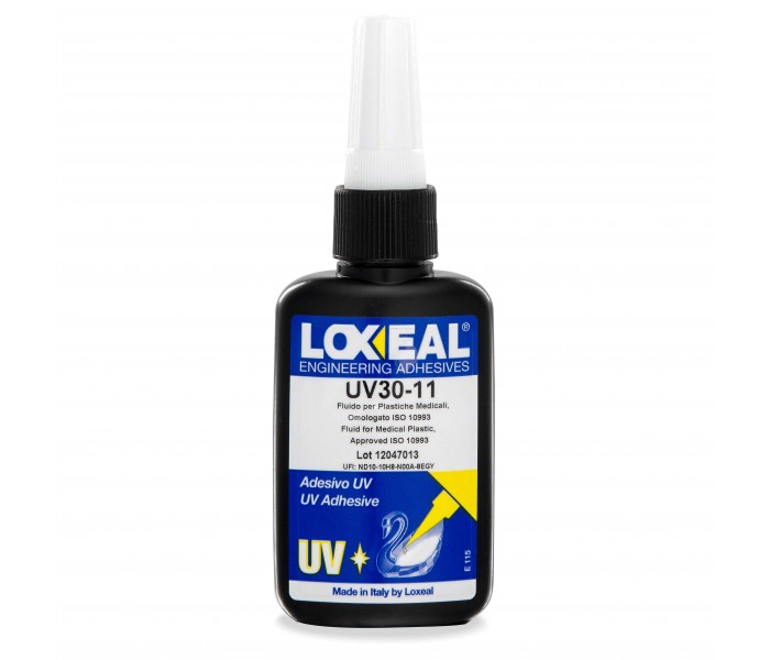 LOXEAL 30-11 Klej UV do PC, ABS i PVC zatwierdzony do użytku medycznego 50ml