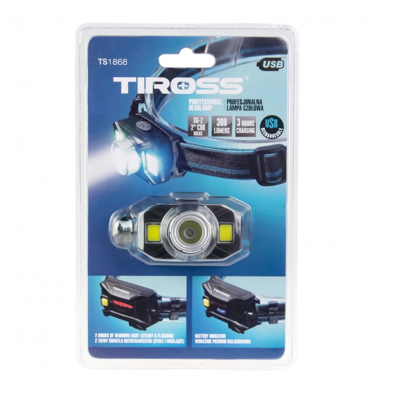 TIROSS TS1868 latarka czołowa akumulatorowa