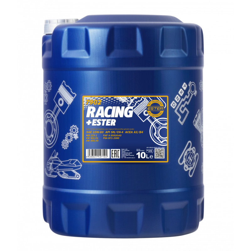 MANNOL Racing + Ester 10W-60 7902 10L Olej do silników sportowych