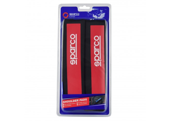 SPARCO SHOULDER PADS (czerwone)
