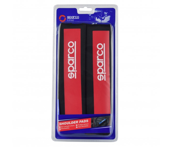 SPARCO SHOULDER PADS (czerwone)