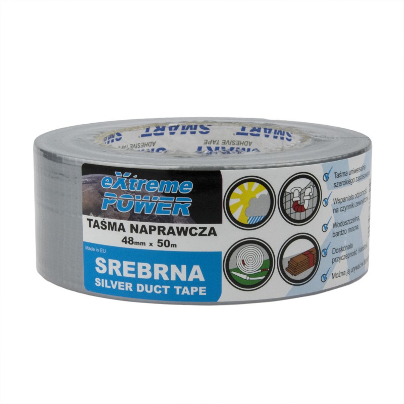 SMART Taśma naprawcza DUCT TAPE srebrna 48 mm x 50 m