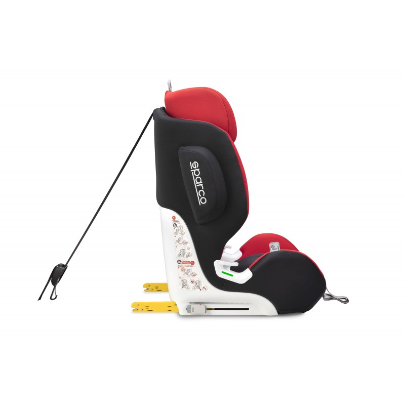 Fotelik SPARCO SK1000I ISOFIX 9-36kg Czerwony