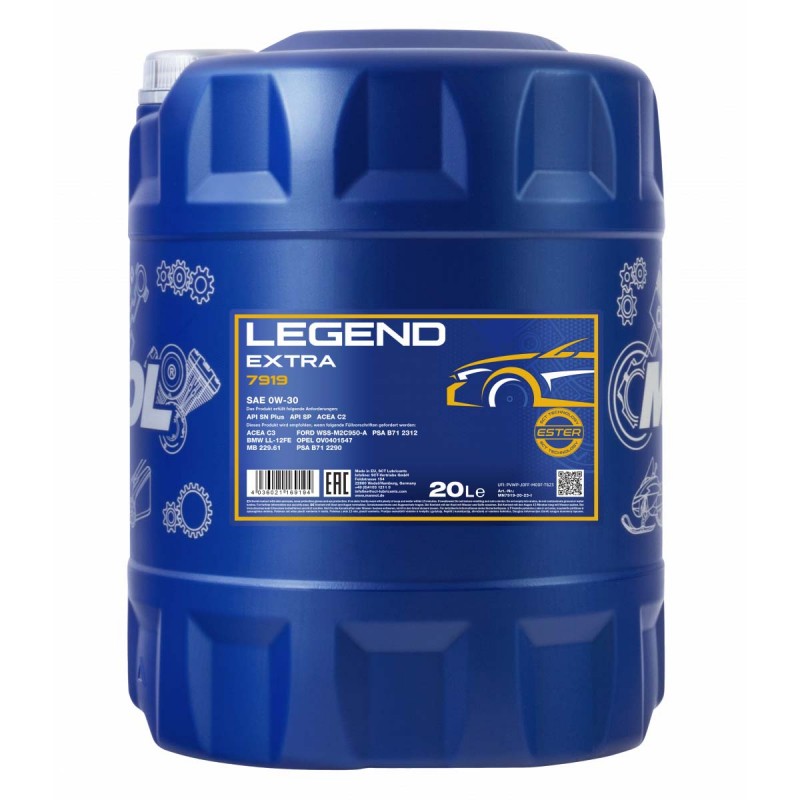 Mannol 7919 Legend Extra 0W - 30 Olej syntetyczny 20l