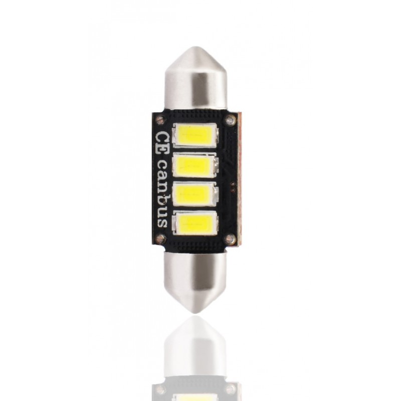 BLISTER M-TECH PREMIUM LB334W-01B - C5W 36mm 12V 4xSMD5730 LED CANBUS WHITE