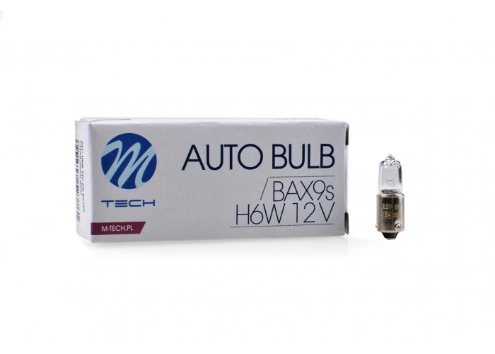 Żarówka halogenowa M-TECH BAX9S 12V 6W H6W CLEAR