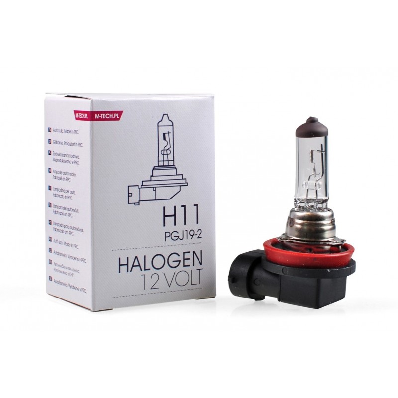 Żarówka halogenowa M-TECH H11 12V 55W PGJ19-2