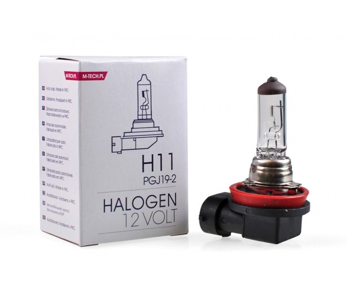 Żarówka halogenowa M-TECH H11 12V 55W PGJ19-2