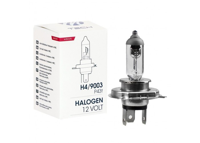 Żarówka halogenowa M-TECH H4 9003 HB2 12V 60/55W P43t