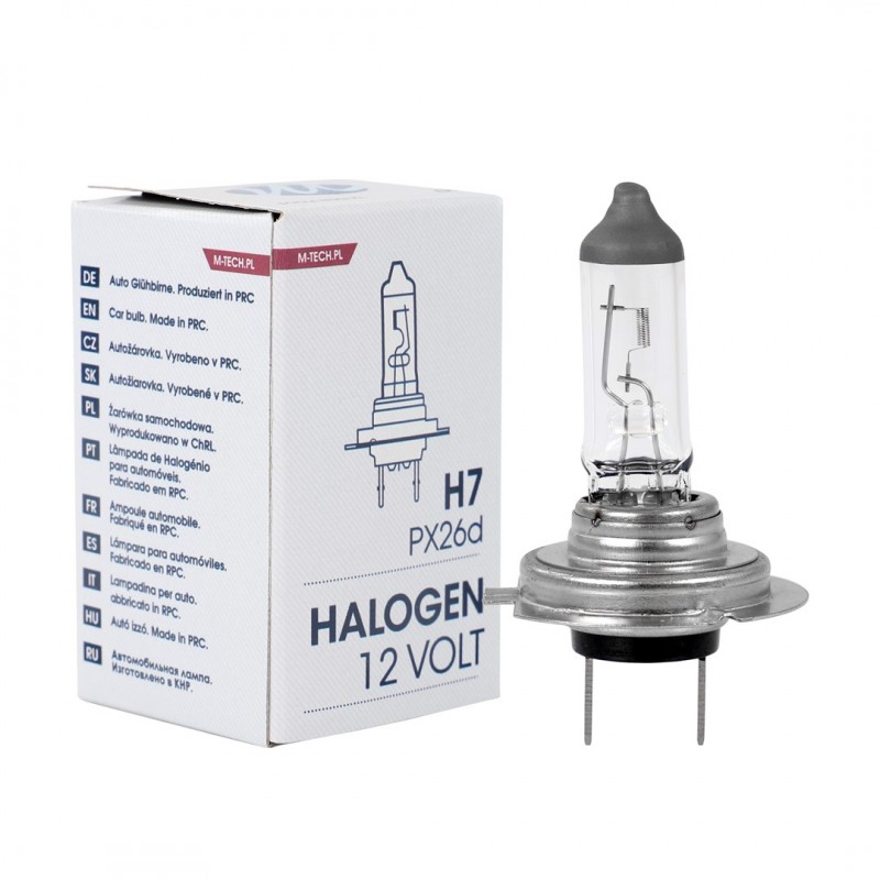 ŻARÓWKA HALOGENOWA M-TECH H7 12V 55W PX26d