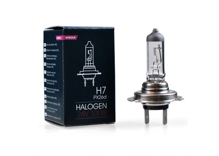 Żarówka halogenowa M-TECH H7 24V 100W PX26d