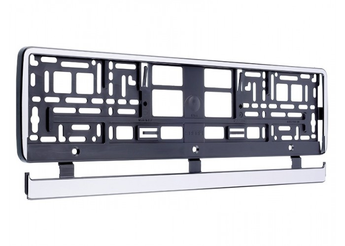 Ramka do tablicy rejestracyjnej kolor srebrna