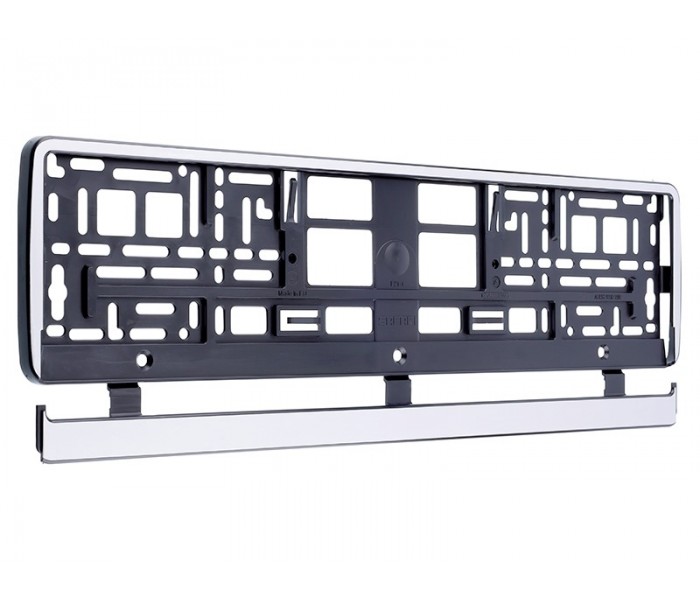 Ramka do tablicy rejestracyjnej kolor srebrna