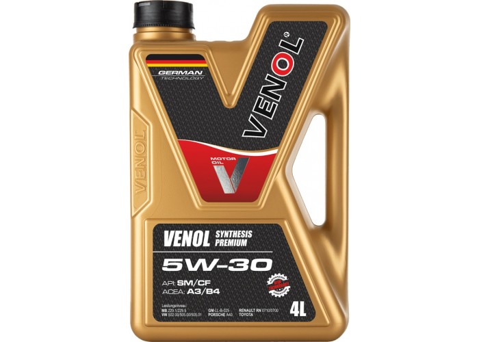  Venol Synthesis Premium SM CF 5W30 4L BMW, Grupa VW