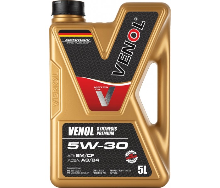 VENOL SYNTHESIS PREMIUM SM CF 5W30 5L V