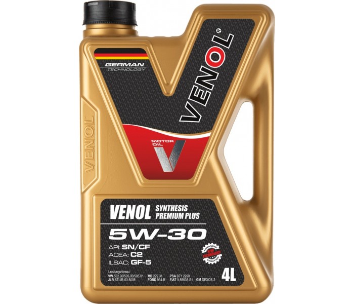 Venol Synthesis Premium Plus SN CF 5W30 C2 4L Fiat PSA