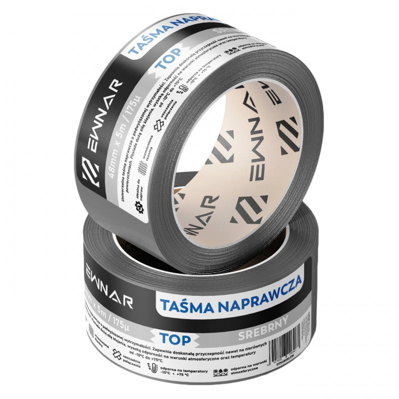 Taśma naprawcza EWNAR 48mm x 5m TOP Duct Tape srebrna