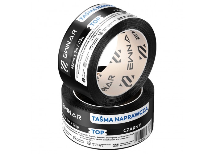Taśma naprawcza czarna EWNAR 48mm x 5m TOP Duct Tape