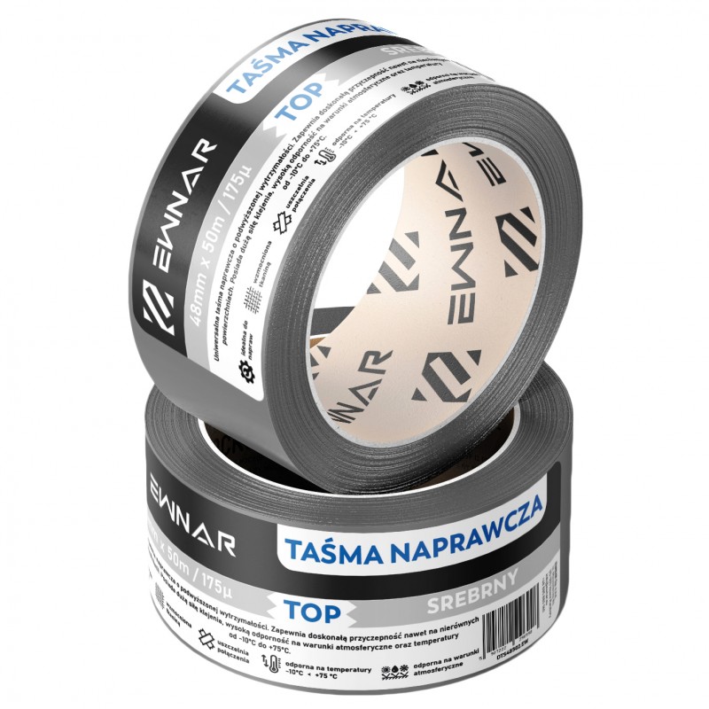 Taśma naprawcza EWNAR 48mm x 50m TOP Duct Tape srebrna