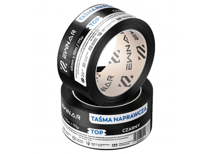 Taśma naprawcza EWNAR 48mm x 50m TOP Duct Tape czarna