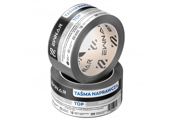 Taśma naprawcza EWNAR 48mm x 25m TOP Duct Tape srebrna