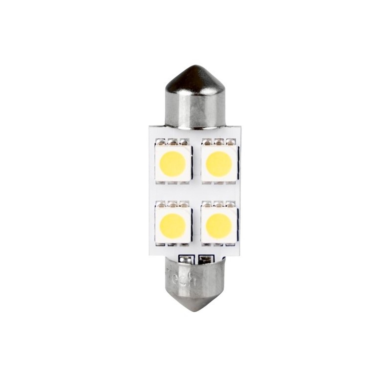 M-TECH ECONO LB072W Żarówka C5W 36mm 2szt. 4xLED białe