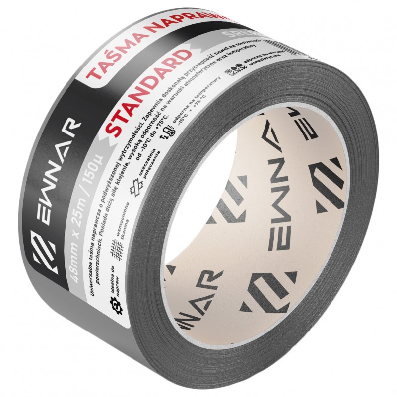 Taśma naprawcza EWNAR 48mm x 25m Standard Duct Tape Srebrna