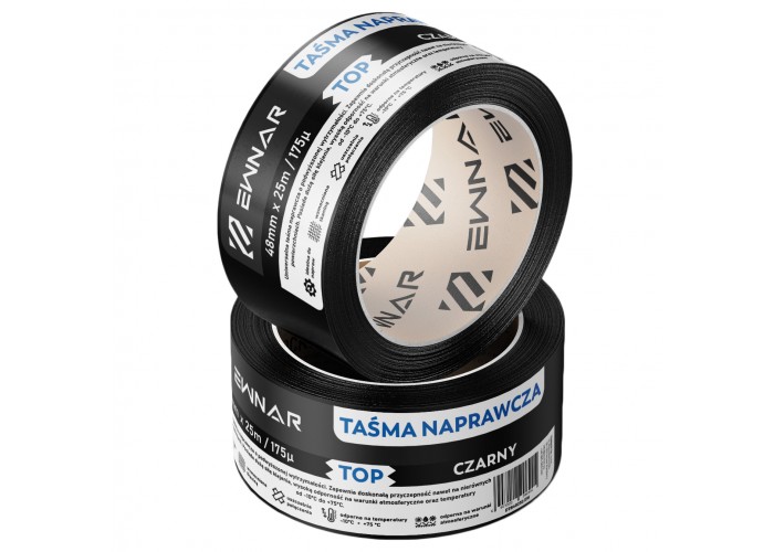 Taśma naprawcza czarna EWNAR 48mm x 25m TOP Duct Tape