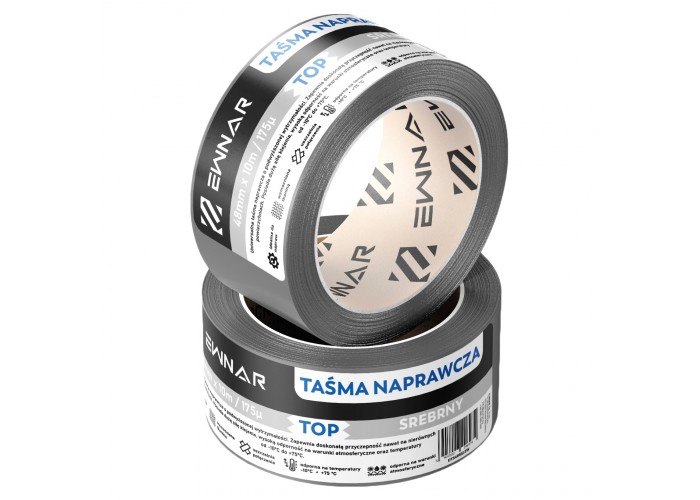 Taśma naprawcza srebrna EWNAR 48mm x 10m TOP Duct Tape