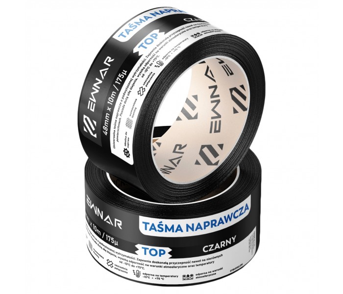 Taśma naprawcza EWNAR 48mm x 10m TOP Duct Tape czarna