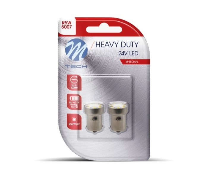 M-TECH Heavy Duty LB988W Żarówka R5W 2szt. 9xLED