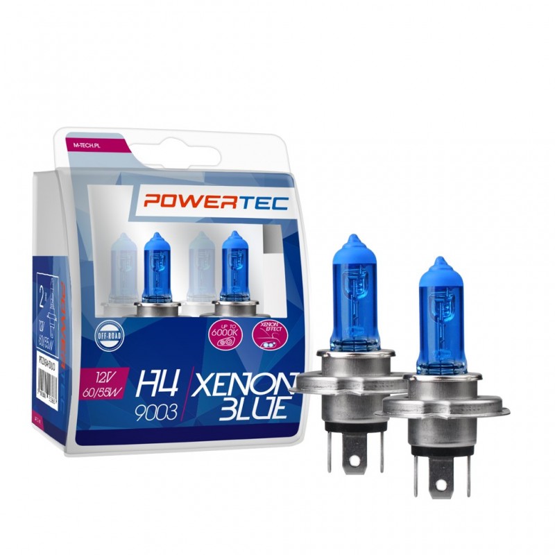 POWERTEC XENON BLUE H4 12V DUO