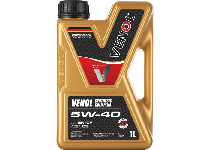 VENOL SYNTHESIS GOLD PLUS SN CF 5W40 C3 1L V