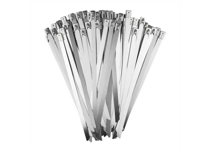 EWNAR Metalowe Opaski Kablowe 260/4,6 mm - Stalowe Trytki Nierdzewne (100 szt.)