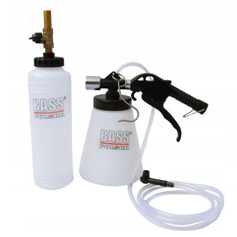 Urządzenie do Odpowietrzania i Wymiany Płynu Hamulcowego Bass Polska – 0,75 l, 90–120 PSI