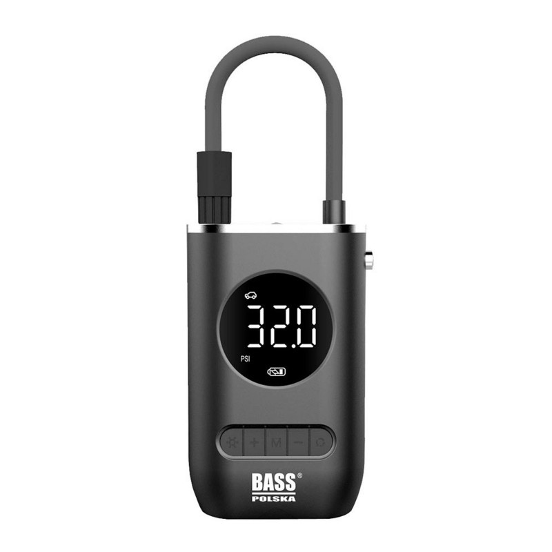 Przenośna pompka do opon rowerowych i samochodowych – mini kompresor z LED