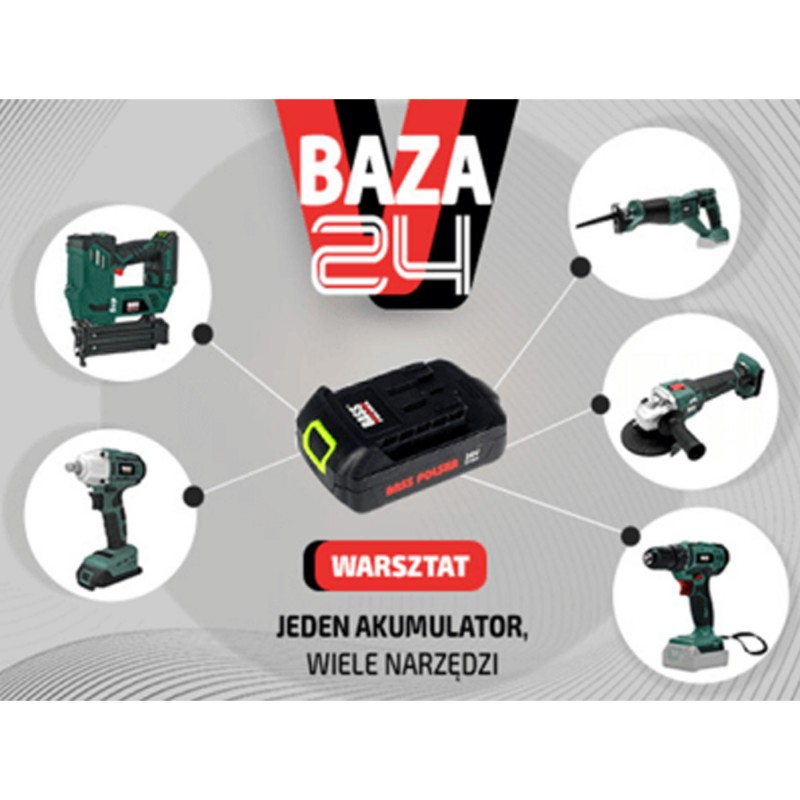 Akumulator 24 V 5.0 Ah Li-Ion – Bass Polska 5836 | Wysoka pojemność i szybkie ładowanie