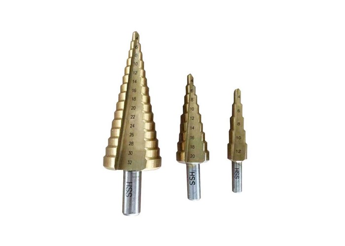 Wiertła stopniowe stożkowe do metalu 4–32 mm, 3 szt. – Bass Polska BP-1643