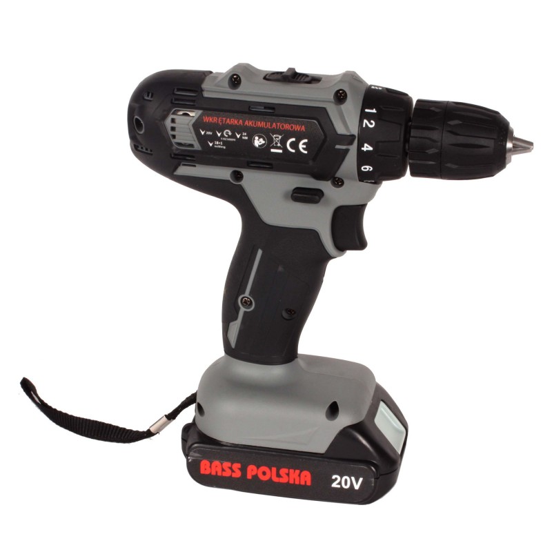 Wkrętarka akumulatorowa 20 V Li-Ion 24 Nm z 2 akumulatorami – Bass Polska 5314