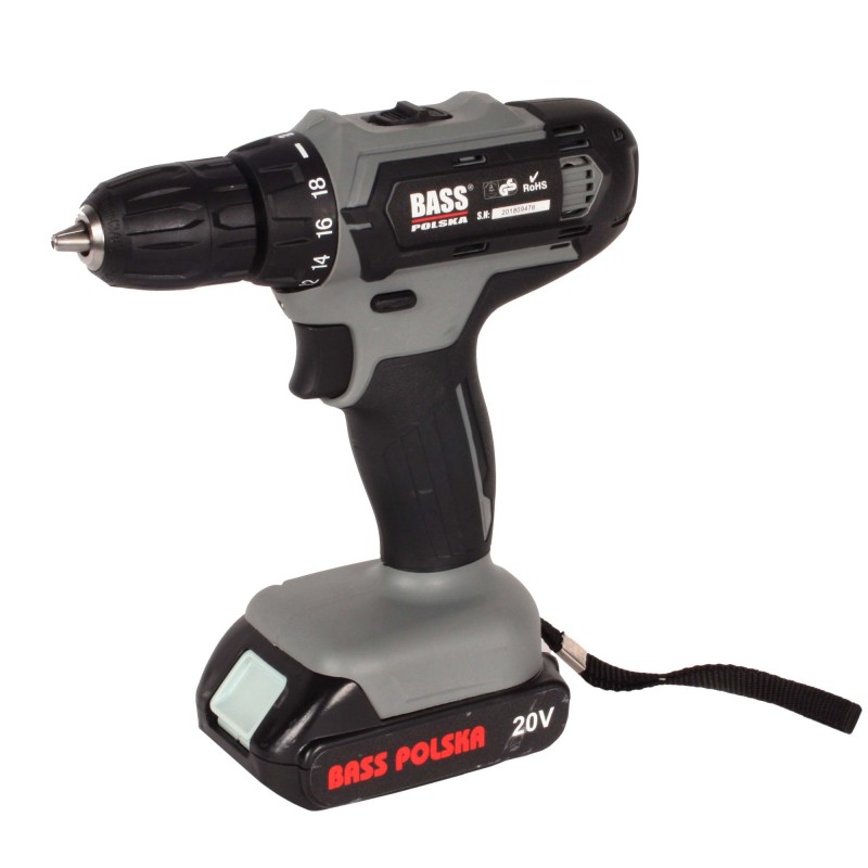 Wkrętarka akumulatorowa 20 V Li-Ion 24 Nm z 2 akumulatorami – Bass Polska 5314