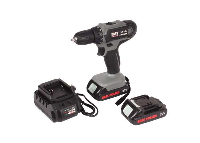 Wkrętarka akumulatorowa 20 V Li-Ion 24 Nm z 2 akumulatorami – Bass Polska 5314