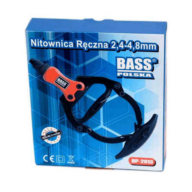 Nitownica dźwigniowa 2.4 - 4.8 mm, typu T – model 2913