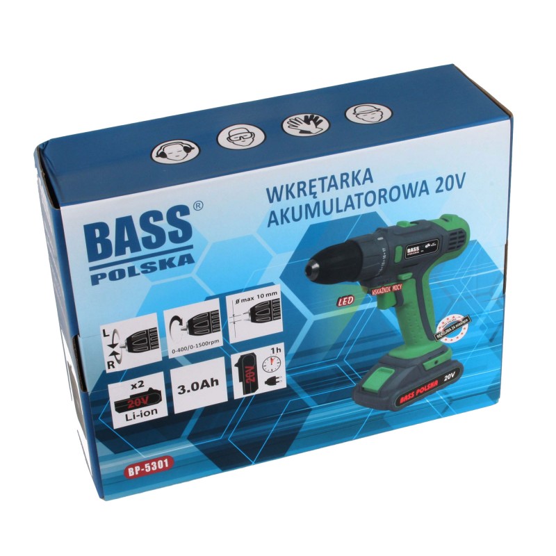 Wkrętarka akumulatorowa 20V Li-Ion + 2 akumulatory – model 5301