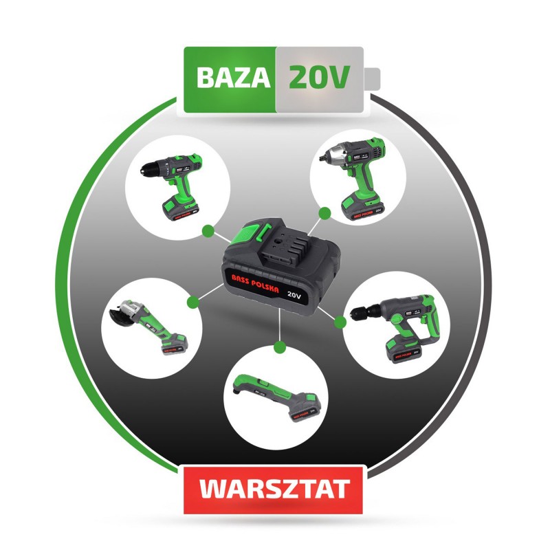 Wkrętarka akumulatorowa 20V Li-Ion, 30 Nm – bez akumulatora