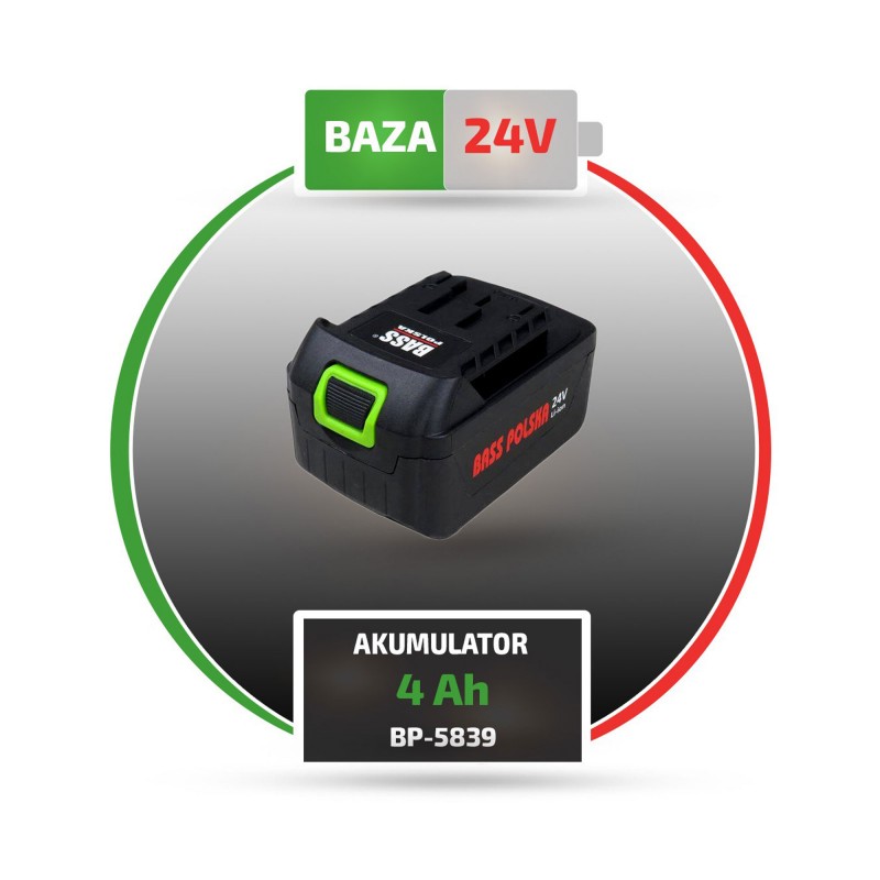 Akumulator 24 V 4,0 Ah Li-Ion – model 5839 do narzędzi Bass Polska