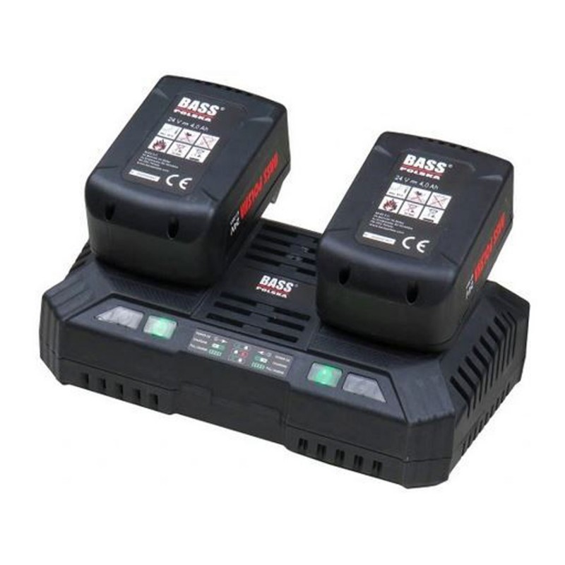 Ładowarka do akumulatorów do narzędzi 24 V, Li-Ion, 2 x 24 V